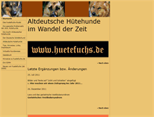 Tablet Screenshot of huetefuchs.de